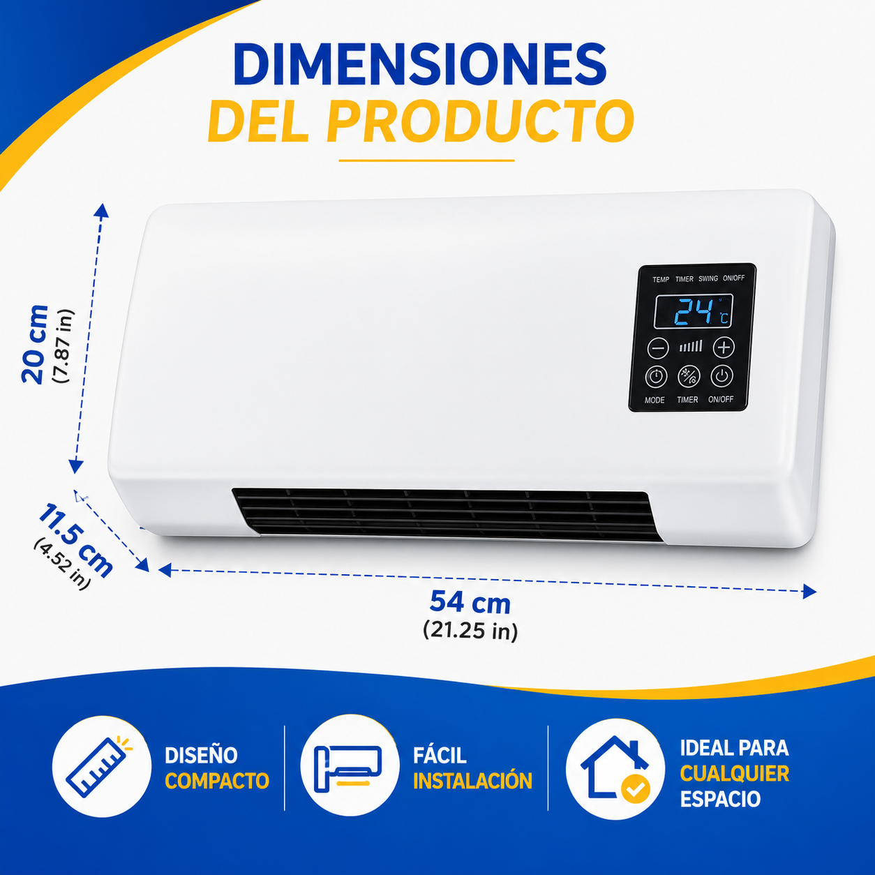 🔥 LIQUIDACIÓN DE STOCK: Mini Aire Acondicionado Portátil 2 en 1 Calor y Frio - Bajo consumo y Máxima Potencia